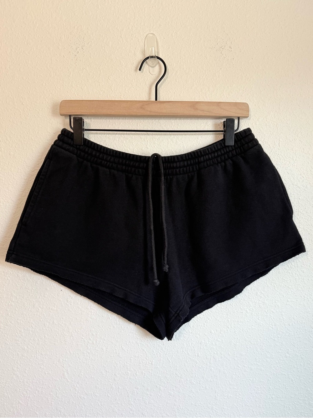 Skims Raw Edge Fleece Sweat Shorts Relaxed Fit Lounge Sporty